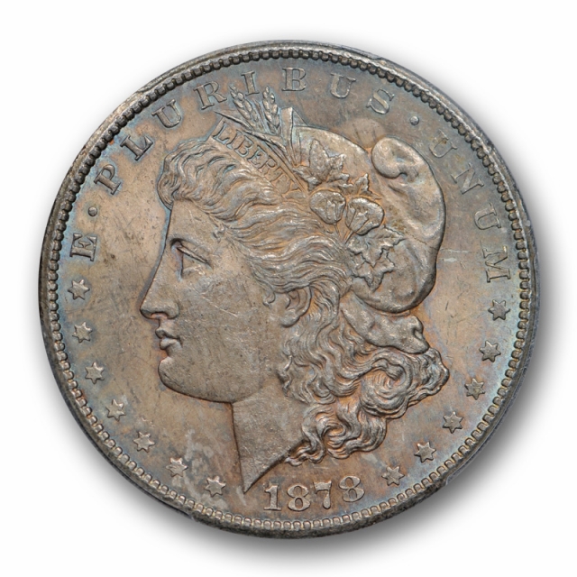 1878 CC $1 Morgan Dollar PCGS MS 63 Uncirculated CAC Approved Toned Cert#0947