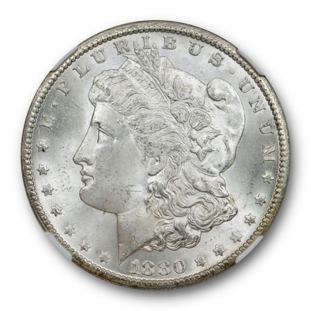 1880 CC $1 Morgan Dollar NGC MS 64 Uncirculated Carson City Attractive !