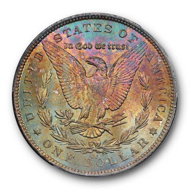 1882 CC $1 Morgan Dollar PCGS MS 62 Uncirculated Toned Beauty Carson City 