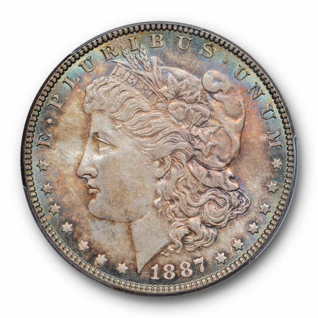 1887 $1 Morgan Dollar PCGS MS 65 Uncirculated CAC Approved Toned Beauty ! 