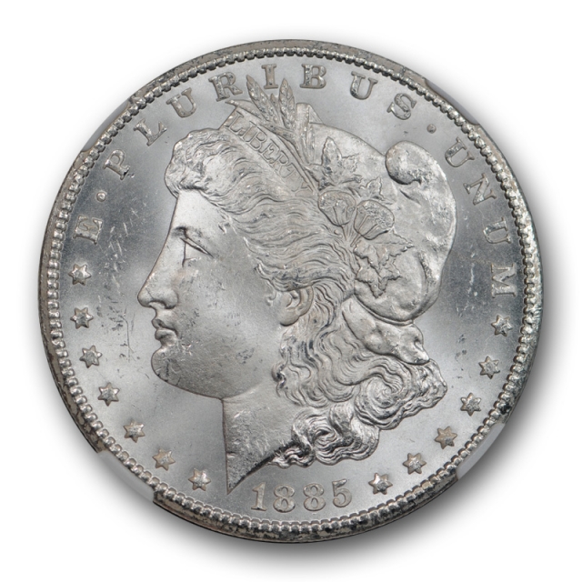 1885 CC $1 Morgan Dollar NGC MS 64 Uncirculated Carson City Mint Blast White Cert#9001
