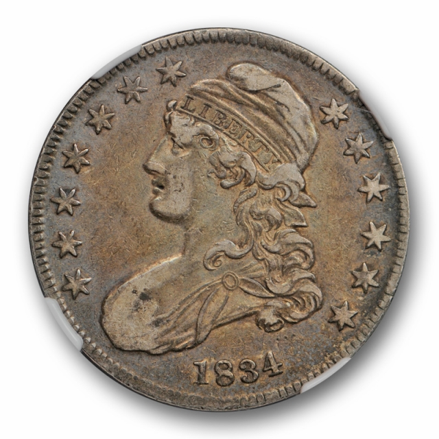 1834 50c Capped Bust Half Dollar NGC XF 40 Extra Fine Small Date Small Letters