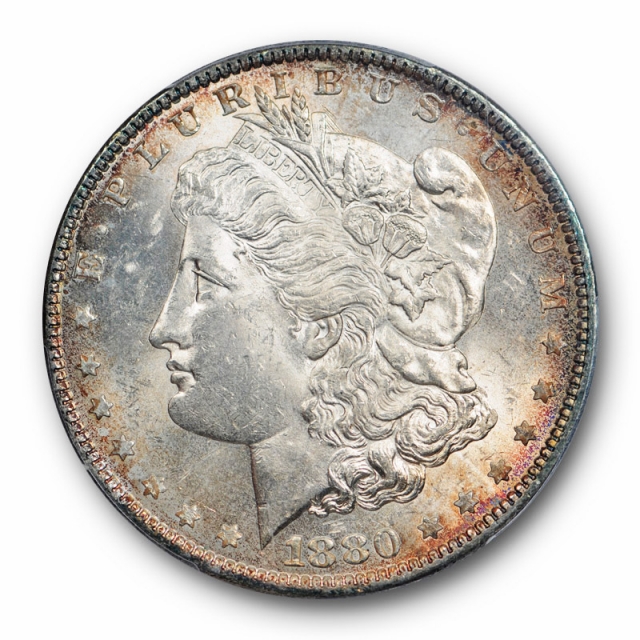 1880 O $1 Morgan Dollar PCGS MS 63 Uncirculated Better Date Toned Original 