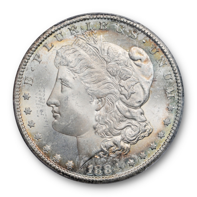 1884 CC $1 Morgan Dollar PCGS MS 65 Uncirculated Carson City Mint Toned Cert#5166