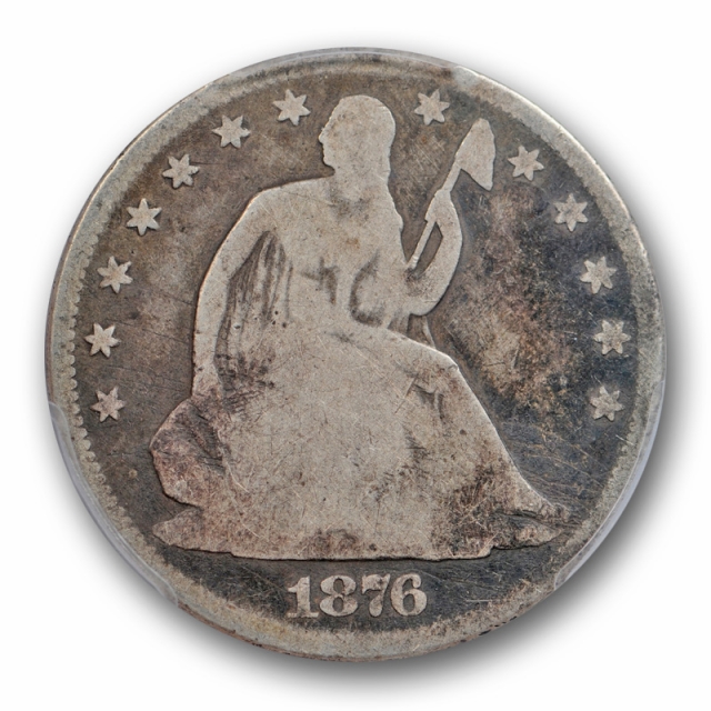 1876 CC 50C Seated Liberty Half Dollar PCGS G 4 Good Carson City Mint 