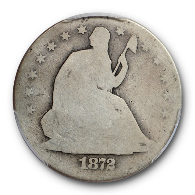 1872 CC 50C Seated Liberty Half Dollar PCGS AG 3 Carson City Mint Key Date