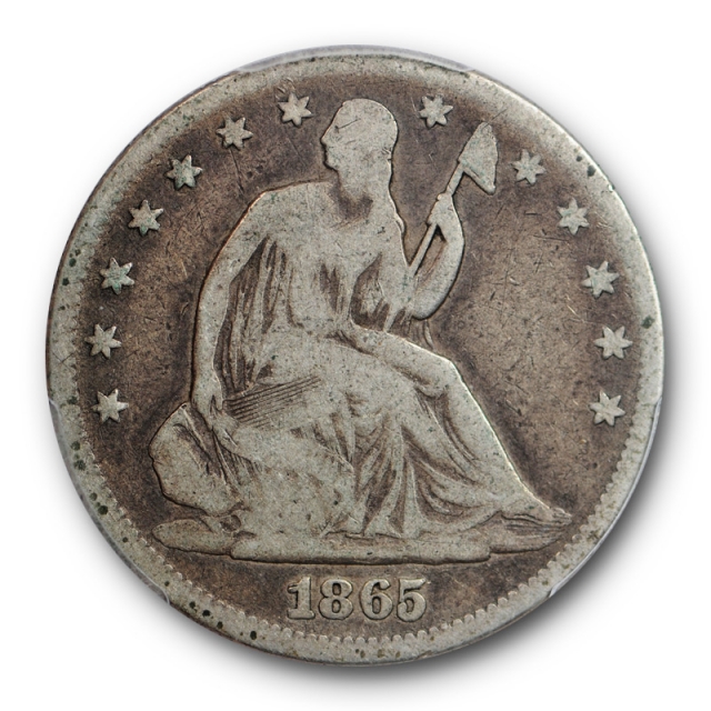 1865 50C Seated Liberty Half Dollar PCGS G 4 Good Better Date Tough Original 