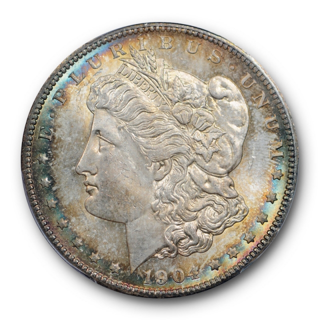 1904 O $1 Morgan Dollar PCGS MS 65+ Uncirculated Toned Beauty 