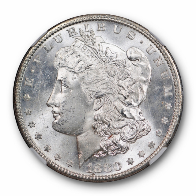 1880 S Morgan Dollar $1 NGC MS 63 Uncirculated Blast White Cert#51008