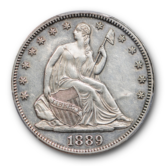 1889 50C Seated Liberty Half Dollar PCGS PR 53 Proof Low Mintage Key Date