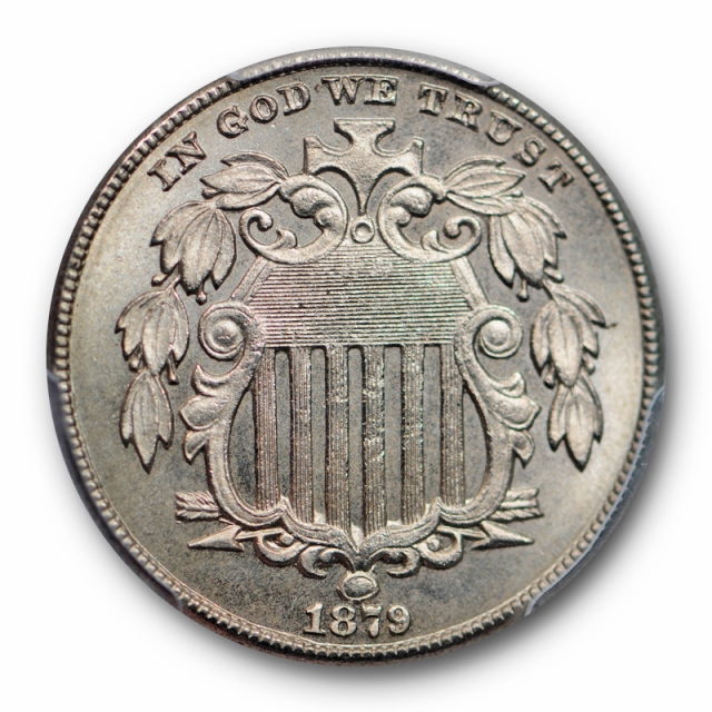 1879 5C Shield Nickel PCGS PR 64 Proof Low Mintage Key Date 