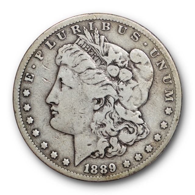 1889 CC $1 Morgan Dollar ICG VG 10 Very Good to Fine Carson City Mint
