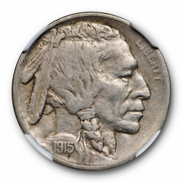 1915 S Buffalo Nickel NGC XF 45 Extra Fine to About Uncirculated Original 