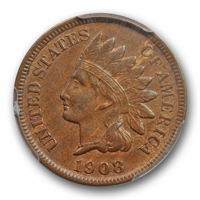 1908 S 1C Indian Head Cent PCGS AU 58 About Uncirculated Key Date Cert#8475