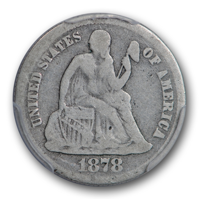1878 CC 10C Seated Liberty Dime PCGS G 4 Carson City Mint Tough Date