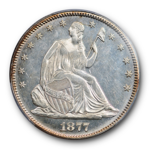 1877 50C Seated Liberty Half Dollar PCGS MS 64 Uncirculated CAC Approved Proof Like ? 