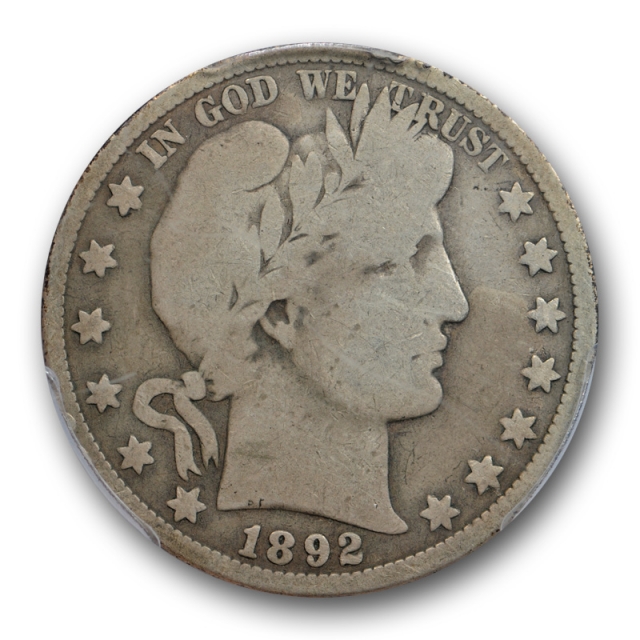 1892 O 50C Barber Half Dollar PCGS G 4 Good New Orleans Mint Key Date !