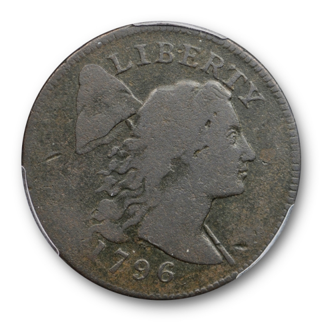 1796 1C Liberty Cap Large Cent PCGS G 6 Good to Very Good Tough Date !