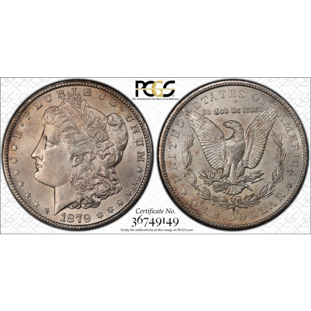 1879 CC $1 Morgan Dollar PCGS MS 63 Uncirculated Carson City Capped CC