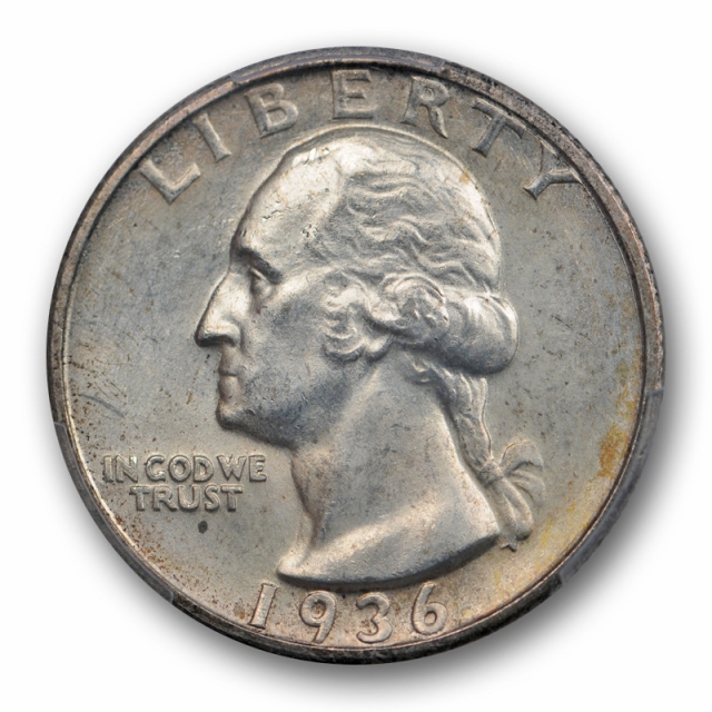 1936 D 25C Washington Quarter PCGS MS 63 Uncirculated Denver Mint Tough Date