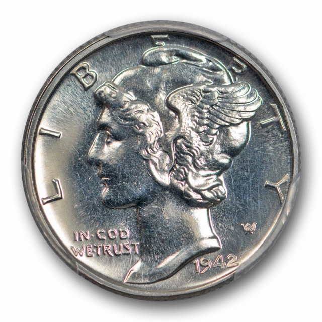 1942 10C Mercury Dime PCGS PR 64 Proof Low Mintage US Coin 