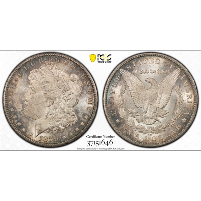 1879 CC $1 Morgan Dollar PCGS MS 63 Uncirculated Carson City Mint Key Date !