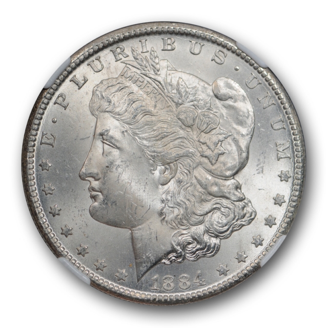 1884 CC Morgan Dollar $1 NGC MS 64 Uncirculated Carson City Mint Cert#9006