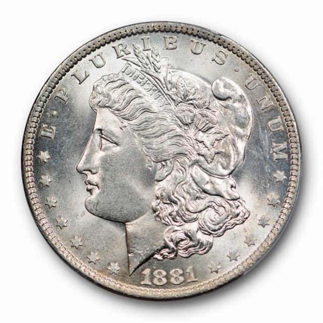 1881 O $1 Morgan Dollar PCGS MS 65 Uncirculated Blast White Lustrous Cert#4423