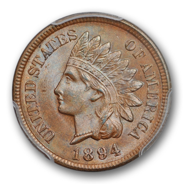 1894 1C Indian Head Cent PCGS MS 64 BN Uncirculated Brown Lustrous