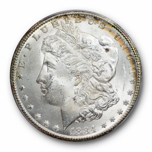 1884 CC $1 Morgan Dollar PCGS MS 64+ Uncirculated Carson City Mint Cert#5969