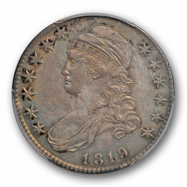 1819 50C Capped Bust Half Dollar PCGS AU 50 About Uncirculated 
