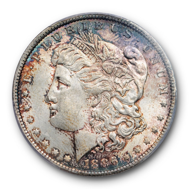 1886 O $1 Morgan Dollar PCGS MS 62 Uncirculated Better Date Toned Original 