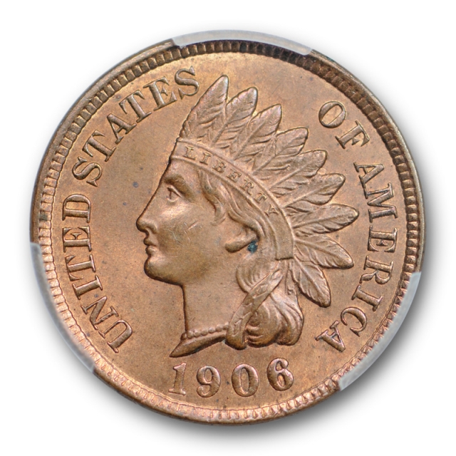 1906 1C Indian Head Cent PCGS MS 64 RB Uncirculated Red Brown Nice Coin !