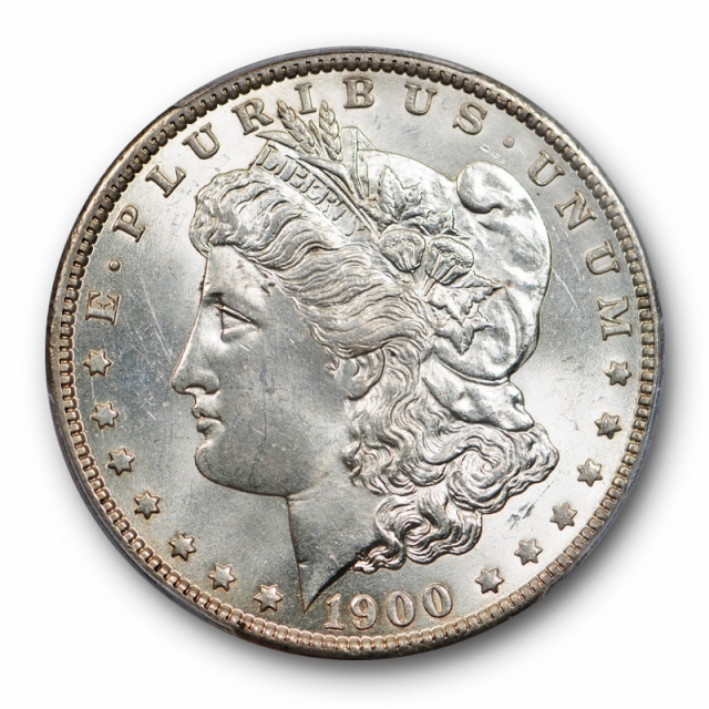 1900 O/CC $1 Morgan Dollar PCGS MS 63 Uncirculated Over Mint Mark Lustrous