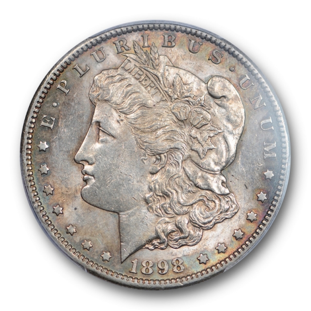 1898 S $1 Morgan Dollar PCGS AU 58 About Uncirculated Exceptional Strike ! 