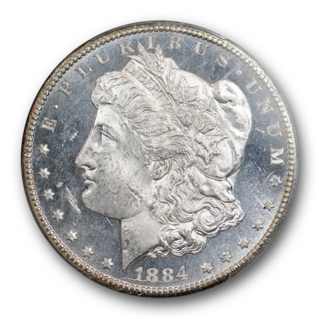 1884 CC $1 Morgan Dollar PCGS MS 63 DMPL Deep Mirror Proof Like Cert#4250