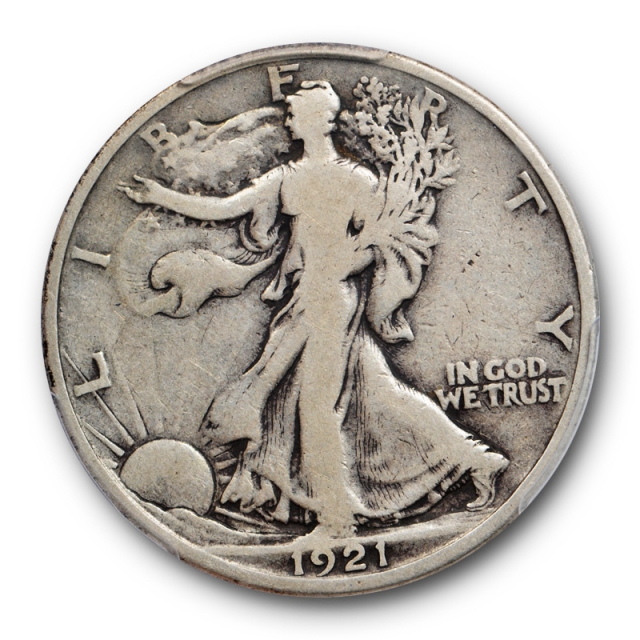 1921 D 50C Walking Liberty Half Dollar PCGS VG 8 Very Good CAC Approved Key Date