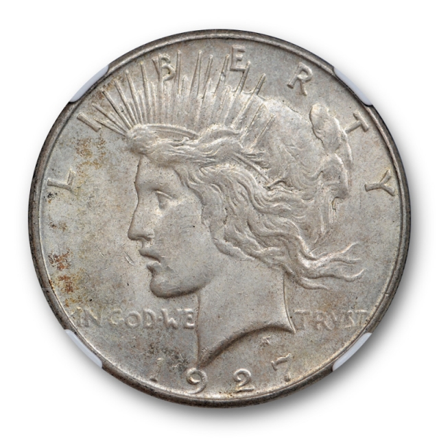 1927 S $1 Peace Dollar NGC MS 62 Uncirculated Mint State Original Toned Better Date