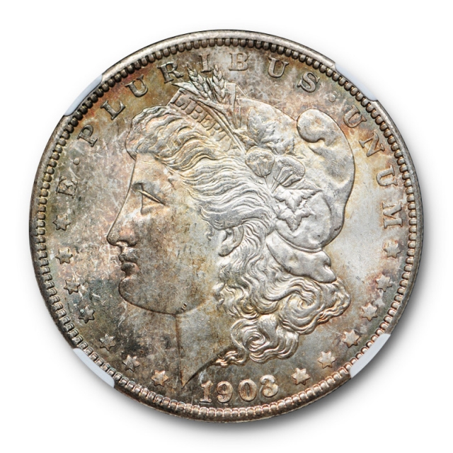 1903 O $1 Morgan Dollar NGC MS 64 Uncirculated Toned CAC Approved Original 