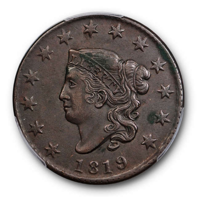 1819 1C Coronet Head Large Cent PCGS XF 45 Newcomb 8  N-8 Variety Small Date 