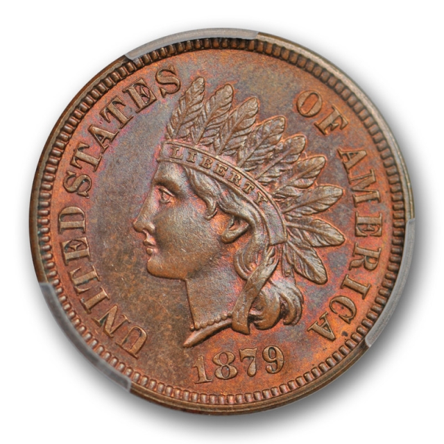 1879 1C Indian Head Cent PCGS MS 64 BN Brown Uncirculated Toned Beauty Sharp