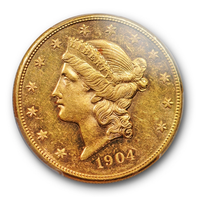 1904 S $20 Liberty Head Double Eagle PCGS MS 60 PL Proof Like Pop 1 ! 