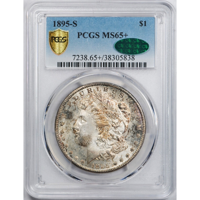 1895 S Morgan Dollar PCGS MS 65+ Uncirculated CAC Approved Exceptional Coin !