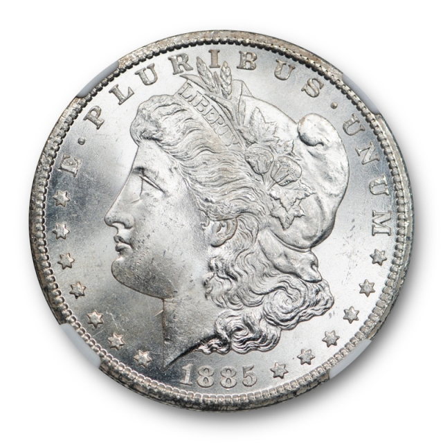 1885 CC $1 Morgan Dollar NGC MS 64+ Uncirculated Carson City Mint Blast White 