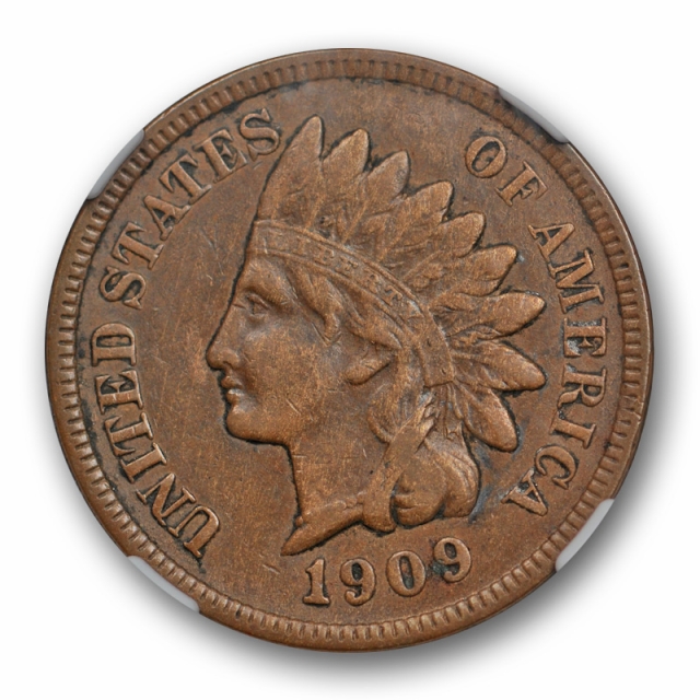 1909 S 1C Indian Head Cent NGC XF 40 Extra Fine Key Date San Francisco Mint Original 