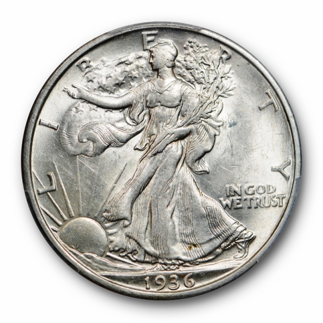 1936 S 50C Walking Liberty Half Dollar PCGS AU 58 About Uncirculated Registy Set Coin