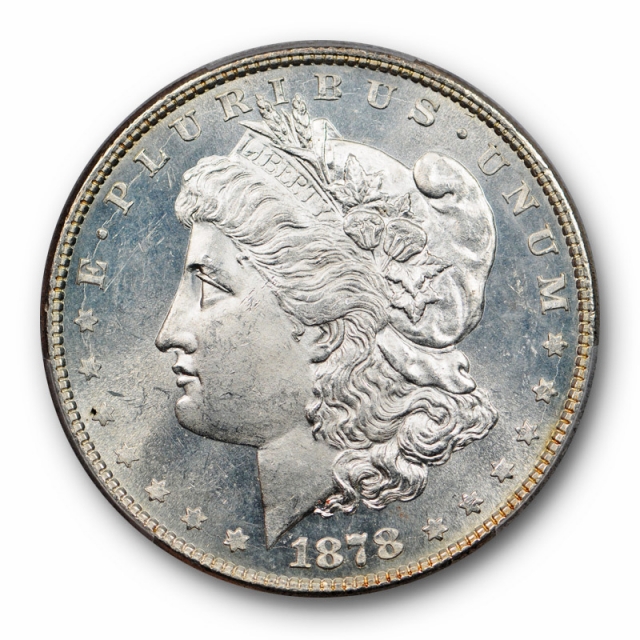 1878 8TF $1 Morgan Dollar PCGS MS 64 Uncirculated Blast White Cert#0221