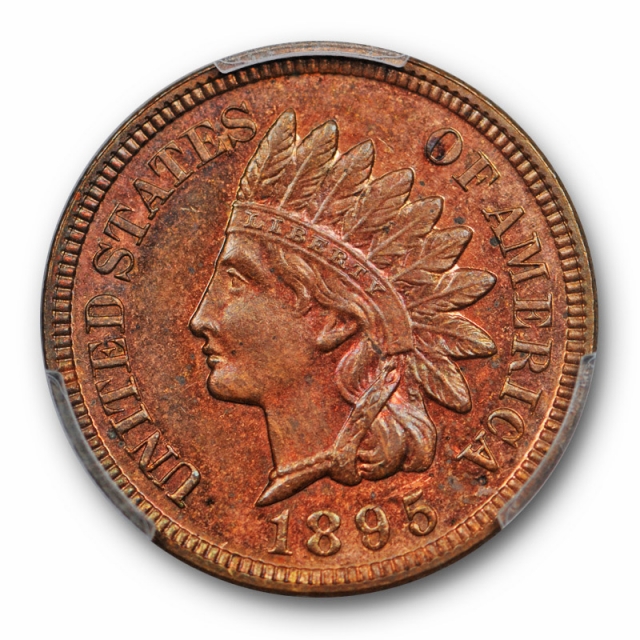 1895 1C Proof Indian Head Cent PCGS PR 63 BN Brown Low Mintage Coin