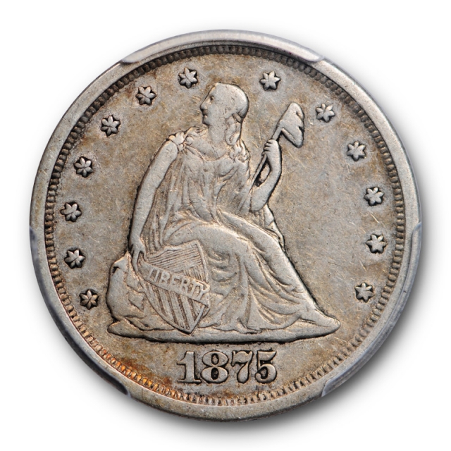 1875 S 20C Twenty Cent Piece PCGS VF 35 Very Fine Looks XF ! US Type Coin