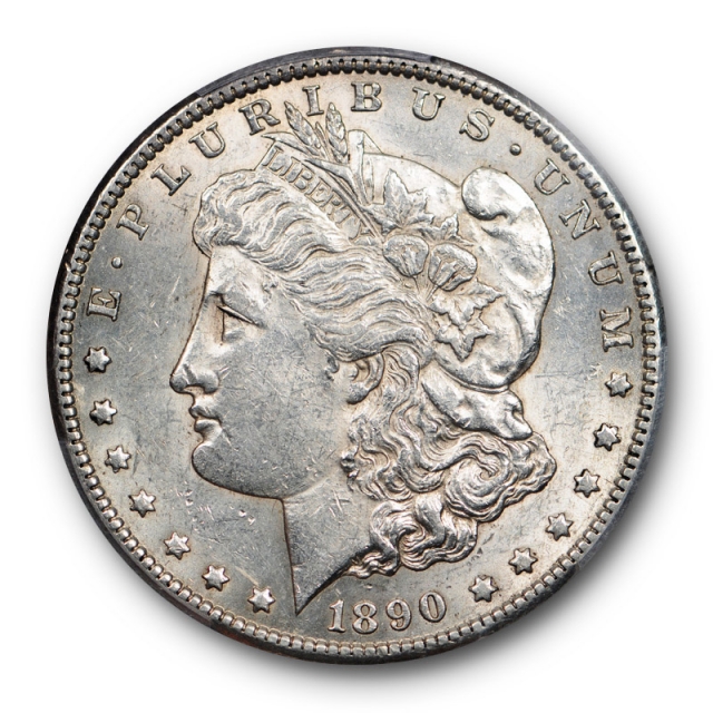1890 CC $1 Tailbar Morgan Dollar PCGS AU 58 About Uncirculated Cert#1915